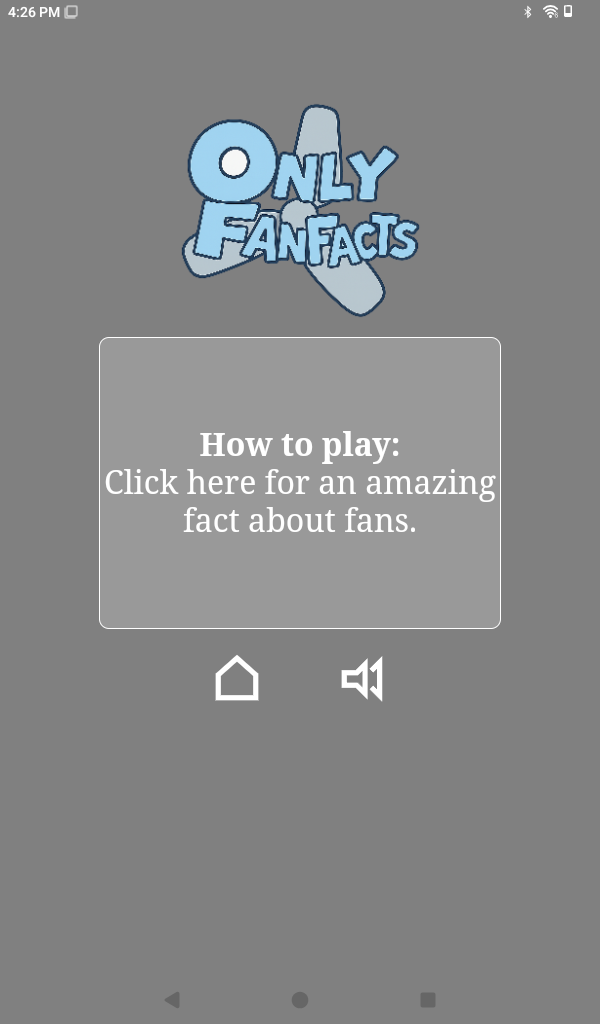 Only Fanfacts screenshot. Just a fan with the words only fan facts over it.